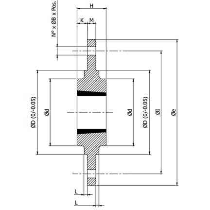 Plateau à boulonner pour moyeu type 1210 